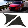 2pcs Carbon Fiber Rear Window Spoiler Side Wing Cover Trim Frame for Mazda3 Axela 2014 2018