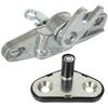 Opel Movano A 1998- lock + bolt catch UPPER right sliding side door 2 pcs. SET