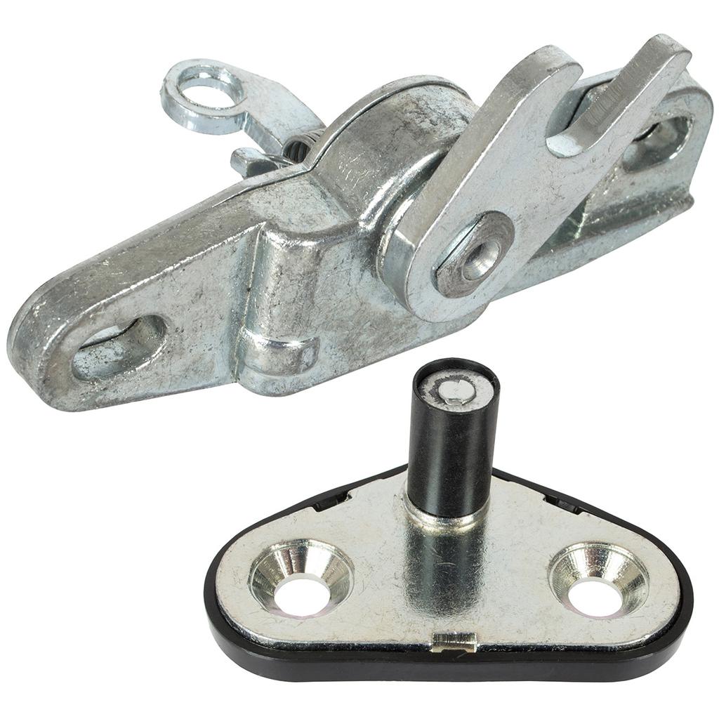 Opel Movano A 1998- lock + bolt catch UPPER right sliding side door 2 pcs. SET
