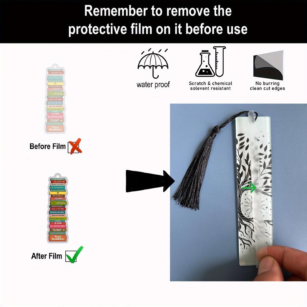 8 шт. акриловые закладки студенческие учебные принадлежности канцелярские товары подарки декор подарки книга офис Древо жизни Луна Таро элемент скороговорка
