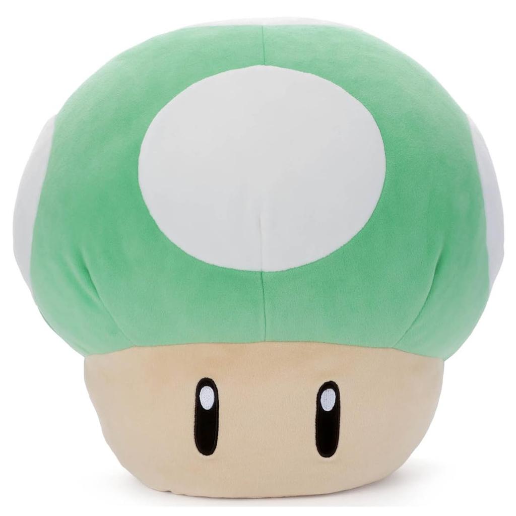 Takara Tomy Arts (TAKARATOMY A.R.T.S) Super Mario Mocchi-Mocchi-GameStyle 1UP Mushroom Plush Toy, Approximately 35cm Tall