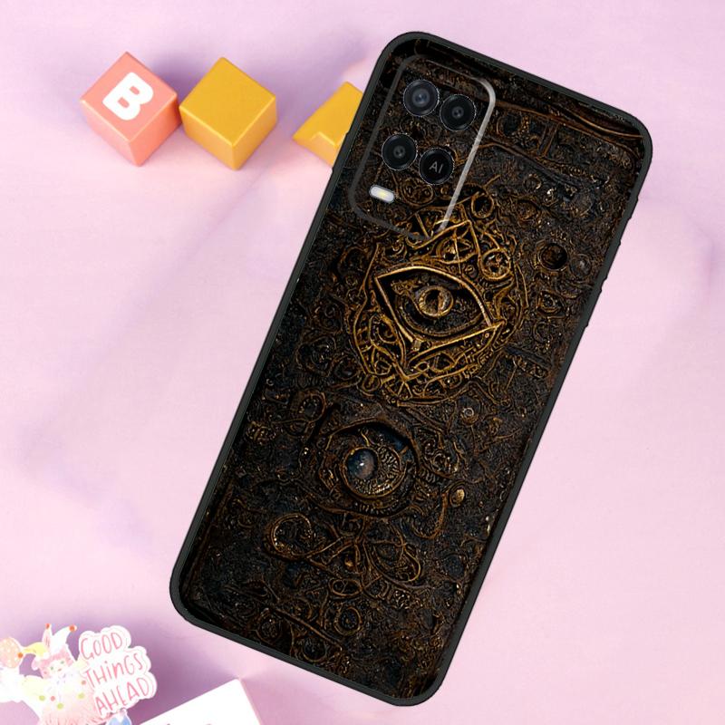 Чехол 'Книга мертвых' для Oppo A6 A5 Pro A15 A16 A76 A96 A17 A57 A98 A58 A78 A18 A38 A54 A74 A94 A40 A60 A80