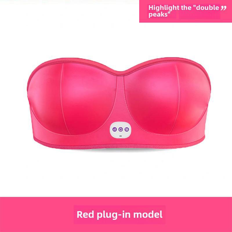 Сертифицированный CE беспроводной электрический массажер для груди с вибрацией и тепловой терапией