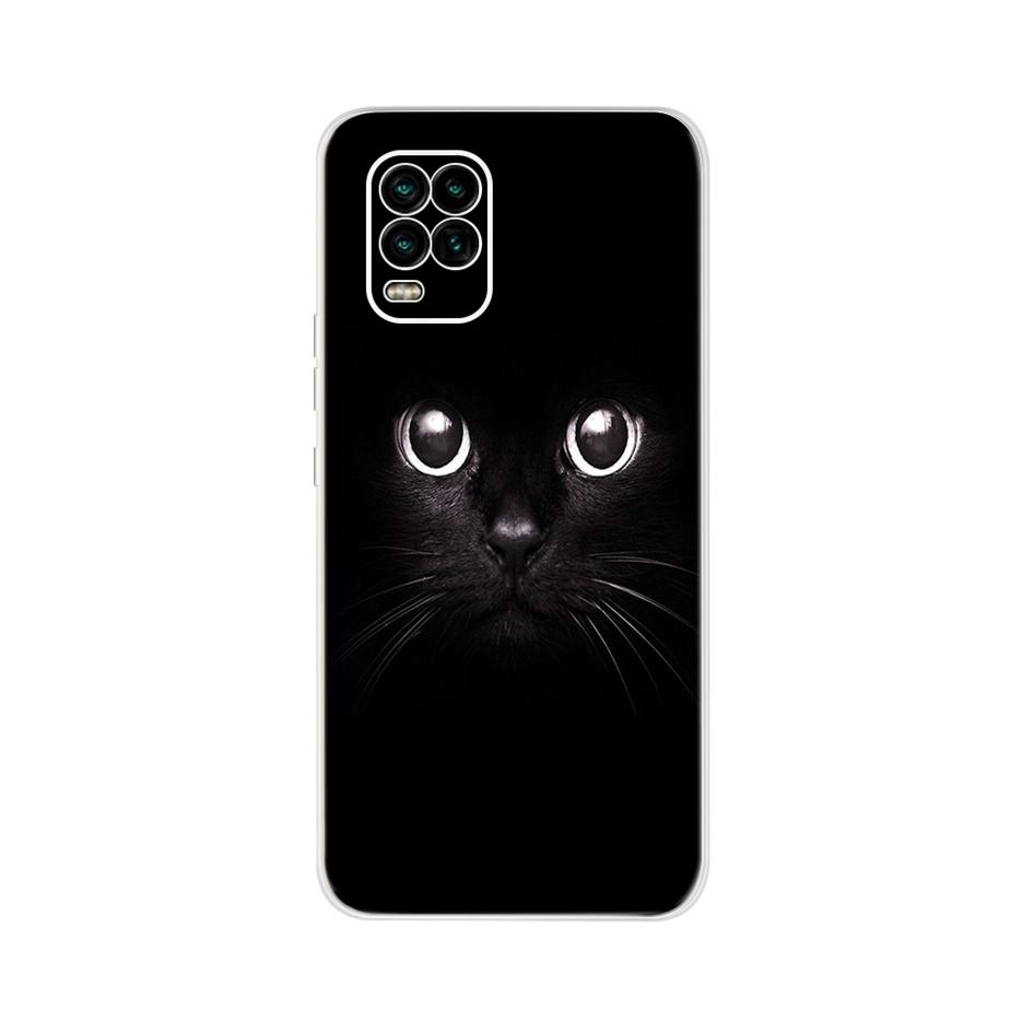 For Xiaomi Mi 10 Lite 5G Case Cute Cat Butterfly Soft Silicone Phone Cases For Xiaomi Mi 10 Lite 10Lite Back Cover Fundas Bumper
