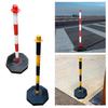 85cm Traffic Cone Barrier Parking Post Portable Traffic Bollard Parking Pole Sideways Construction Lot Road Markers Warning Pile