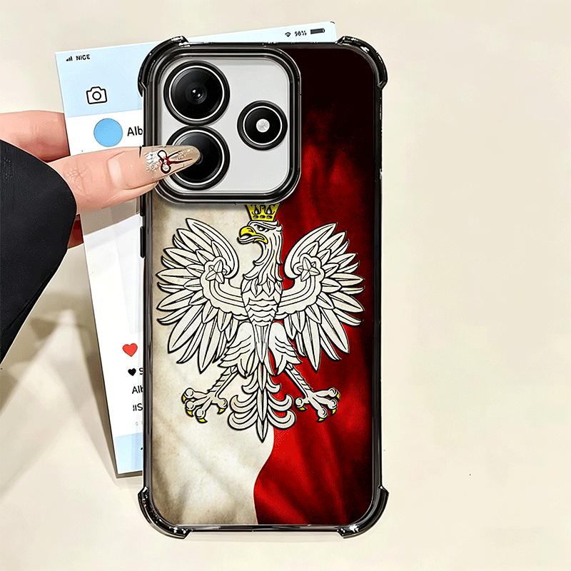 Чехол для телефона с покрытием белого и красного цвета, флаг Польши, для Xiaomi Poco X5 X6 X7 X8 Pro Max F8 Ultra F7 M8 M7 M5S Redmi 15C 15 14C 13C 13 X3 12
