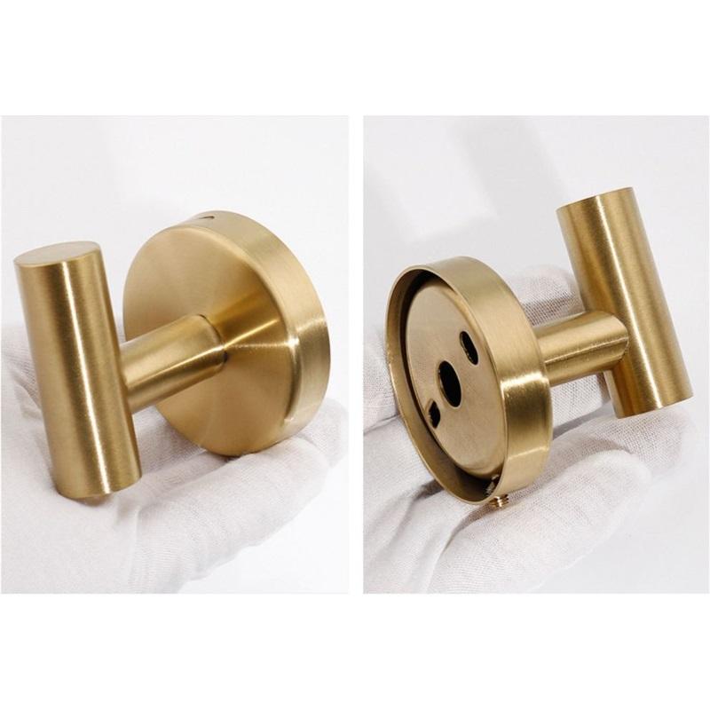 Металлический настенный крючок 4 шт., с монтажным комплектом, для ванной комнаты, коридора и кухни