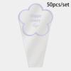 50pcs Portable Flowers Packaging Plastic Bags Transparent Bouquet Wrapping Paper  Wedding Party
