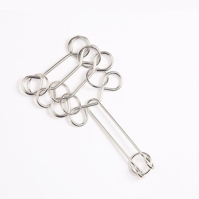 Игрушки-головоломки с девятью кольцами и высокой сложностью развязывания колец, петлеобразная игрушка для развития интеллекта, чтобы развязать кольца