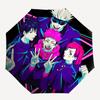 1 шт. Автоматически складывающийся зонт с персонажами Jujutsu Kaisen - Портативная 3-складная конструкция, 8-спицевой железный каркас, уличный зонт, идеальный подарок для фанатов, путешественников, Да
