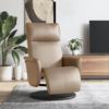VidaXL Recliner Armchair with Footrest Cappuccino Faux Leather 356548