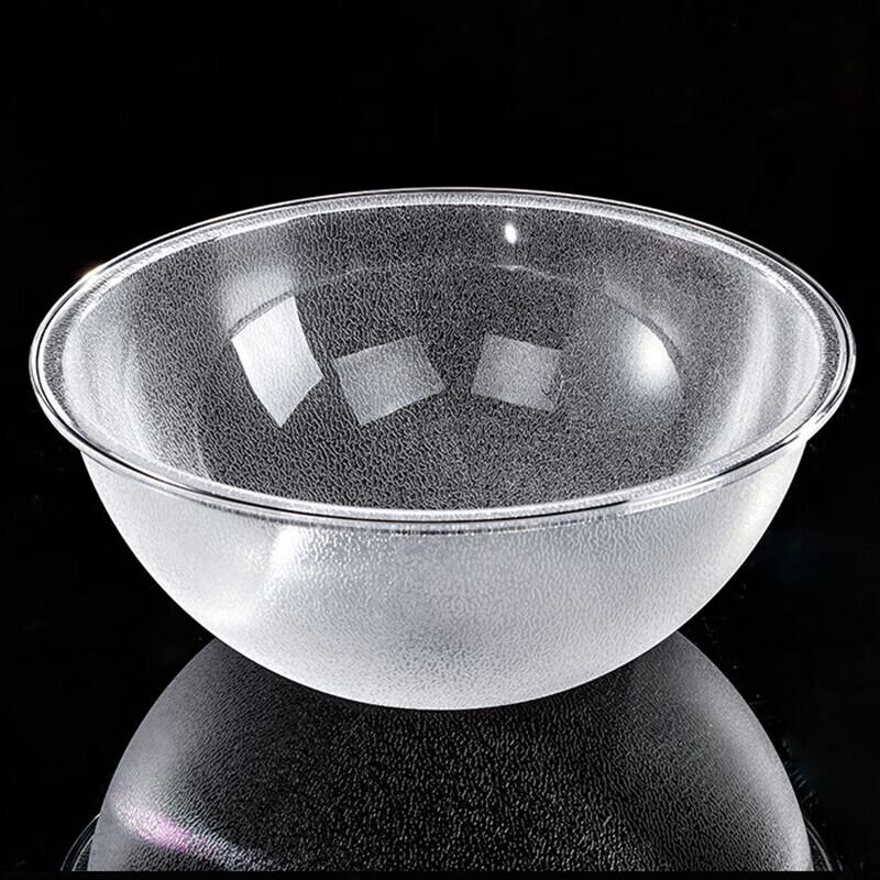 Commercial Plastic Round Acrylic Serving Bowl, 25.5cm