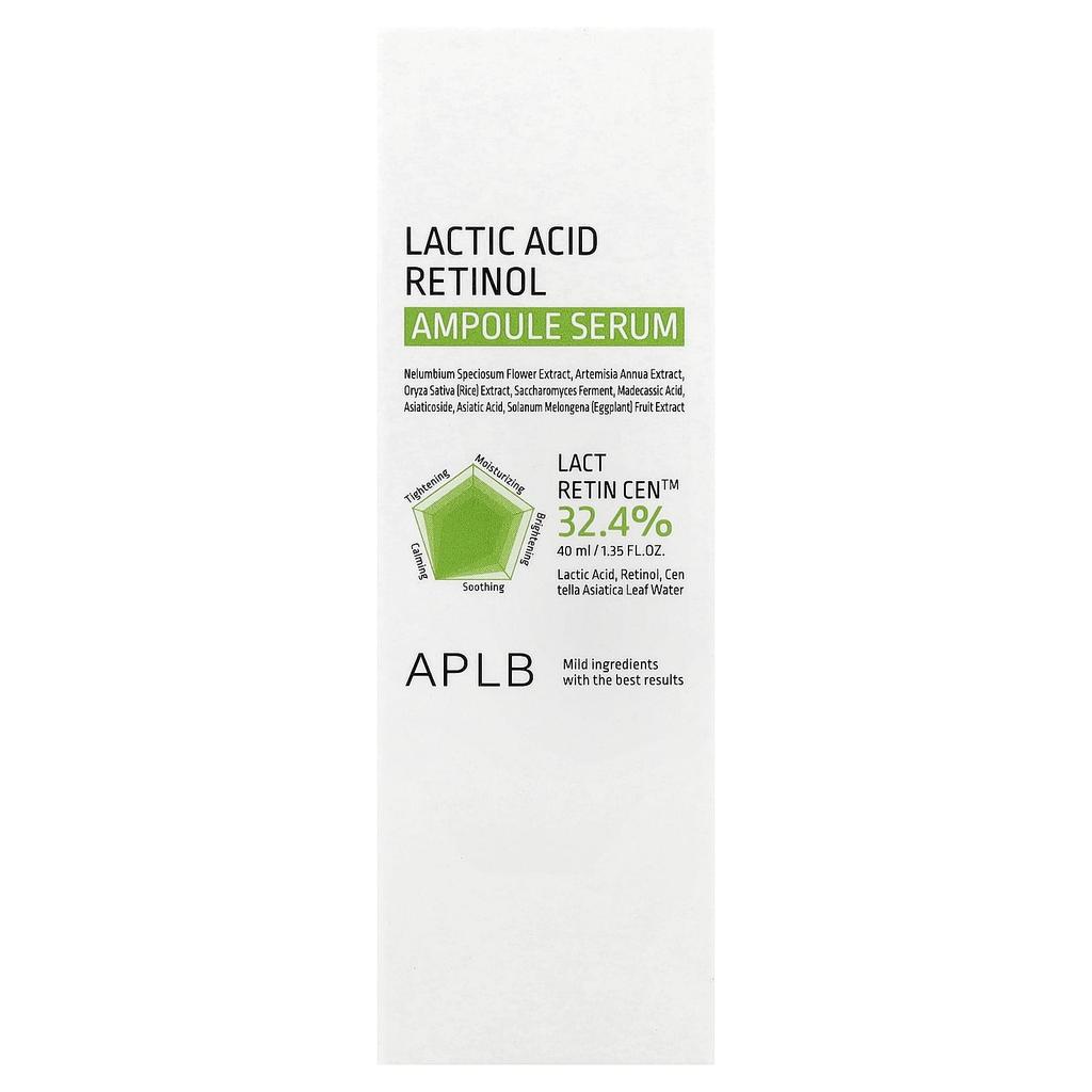 APLB Lactic Acid Retinol Ampoule Serum, 40ml (1.35 Fl Oz)