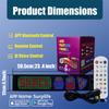 LED Matrix Panel with AI Voice Control, App Programmable Pixel Sign for Car with Flexible Scrolling Text & Animation Display