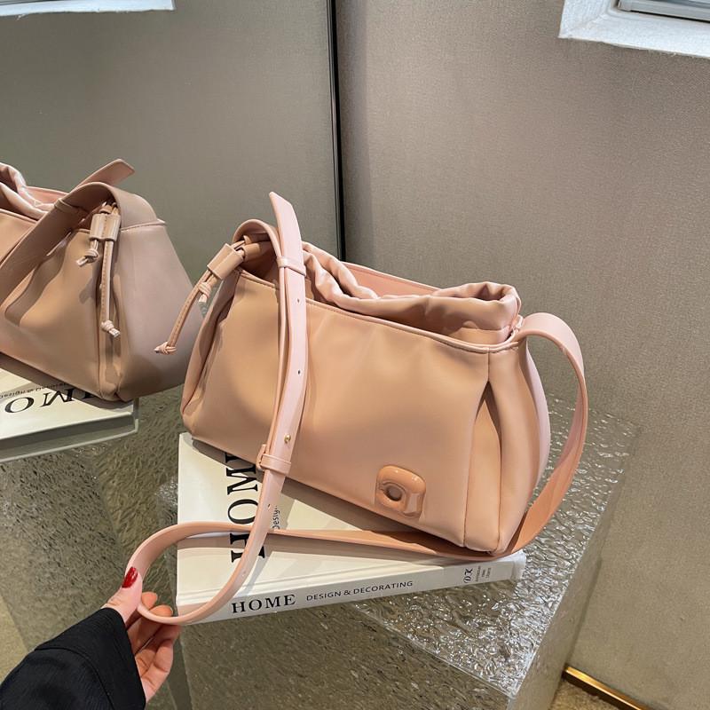 Fashion Solid Color Minimalist Crossbody Bag Urban Simple Style Small Shoulder Bag