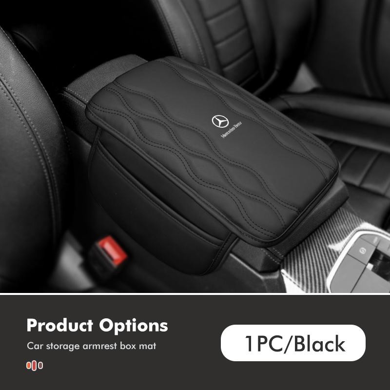 Car Center Armrest Box Cushion Console Mat Armrest Storage Pad For Benz AMG A C E S G Class W201 W210 W108 W204 W205 W203 NOQRS1