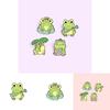 Adorable Cartoon Frog Musical Themed Cute Alloy Brooch Pin For Unisex Accessories