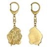 Basset Hound III - Gilded Key Ring with Dog, Handbag Decoration, Luxury Accessory by Brand