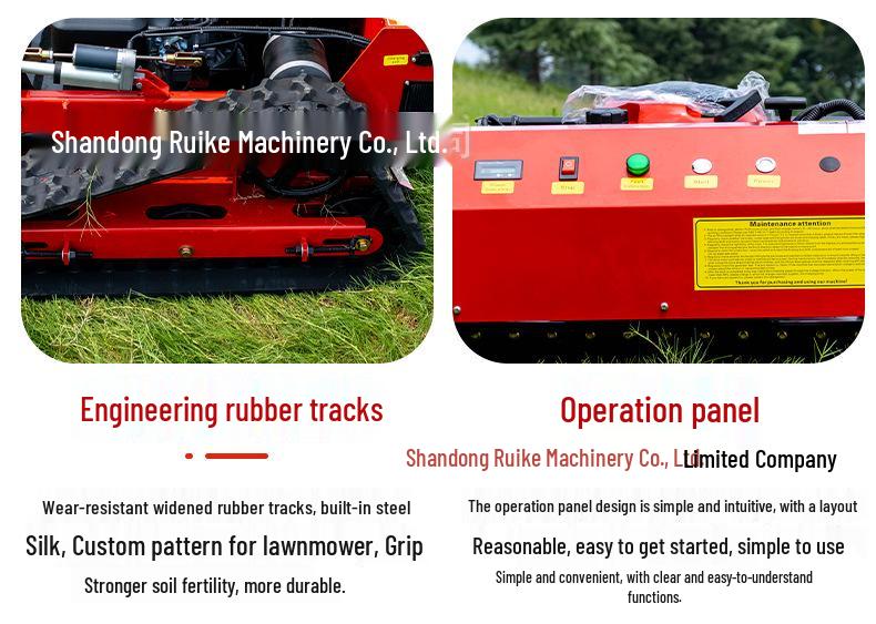 HT550B Tracked Remote Control Lawn Mower and Agricultural Mulcher