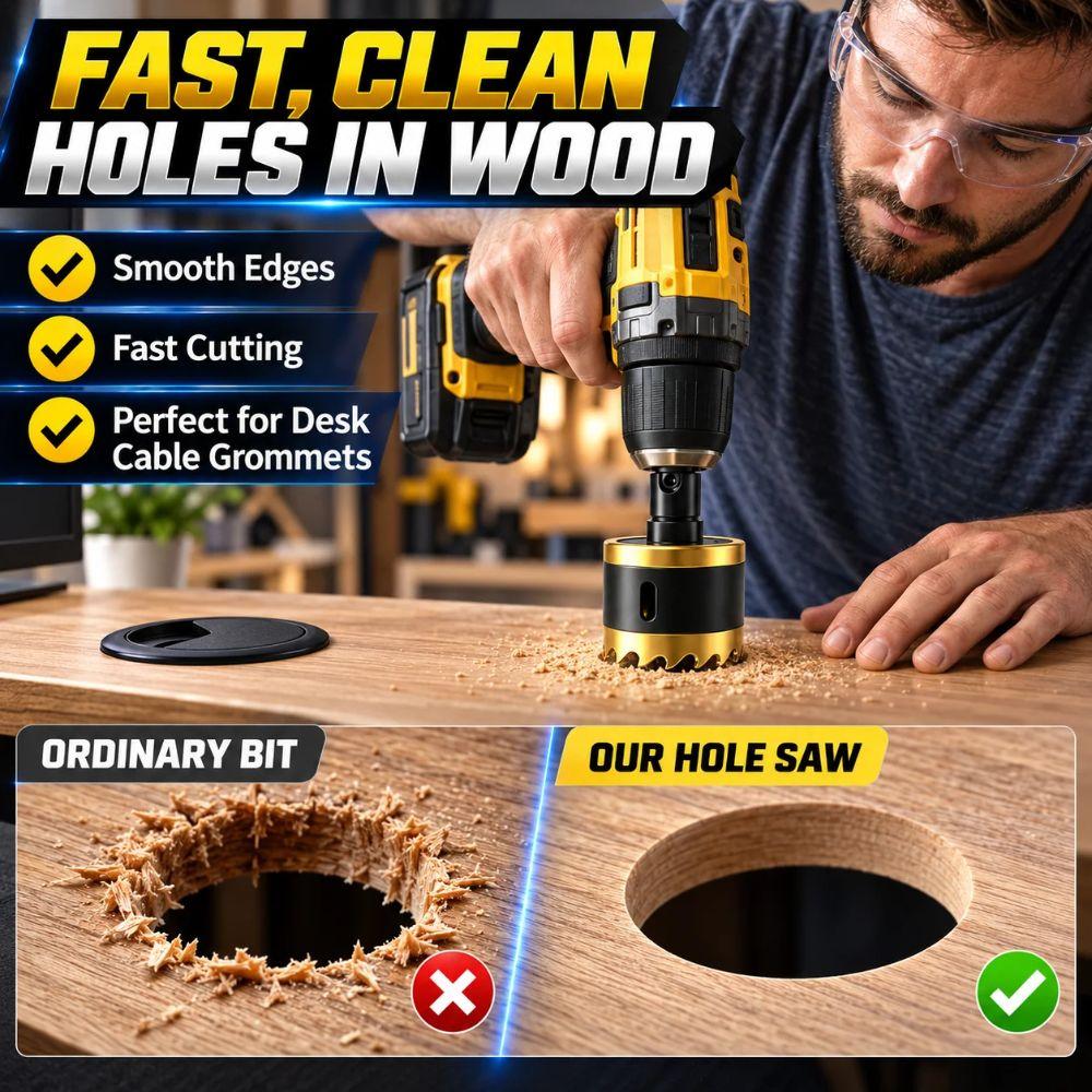 15-80mm Hole Saw Drill Bit Triangular Shank Hole Saw Cutter Handheld Electric Drills