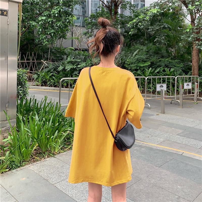 Винтажный принт с буквами Повседневная футболка большого размера Летние корейские футболки с коротким рукавом для женщин Одежда Harajuku Students Y2k Топы уличная одежда