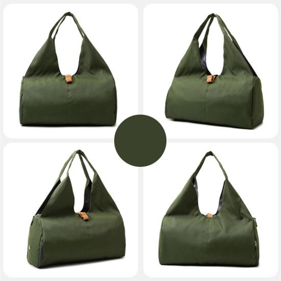 Yoga Travel Bag with Yoga Mat Fixing Strap Water-Resistant Oxford Fabric Multi-Functional Pockets Gym Bag