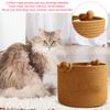 Корзина для хранения игрушек для домашних животных - Хлопковая веревка с ручками-узлами, Без вышивки, для и Собачьих игрушек, Лакомств и Аксессуаров