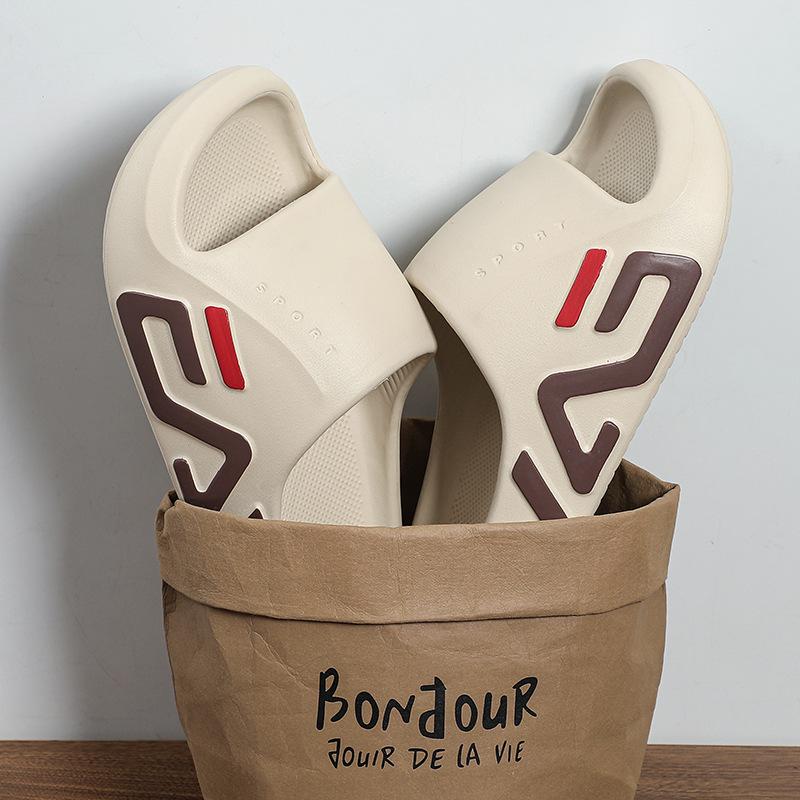 EVA шлепанцы мужские летние для улицы, для дома, дезодорирующие, наступил в дерьмо, пляжные, крутые шлепанцы мужские