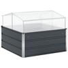 Plant Pot Anthracite 100 x 100 x 77 cm Galvanized Steel