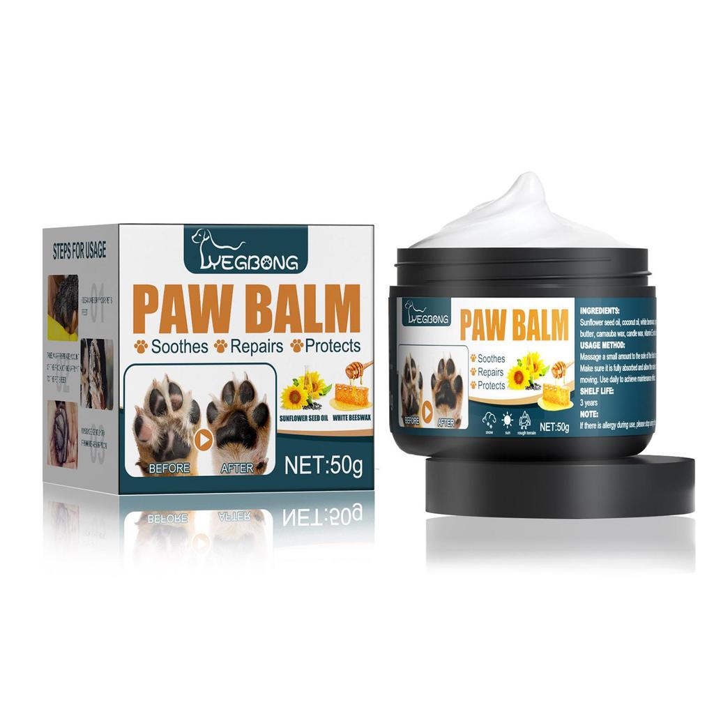 50g Pet Paw Care Cream Healthy Pet Paw Balm Pet Foot Oil Care Protection Foot Care Pad Balm Pro N5L3