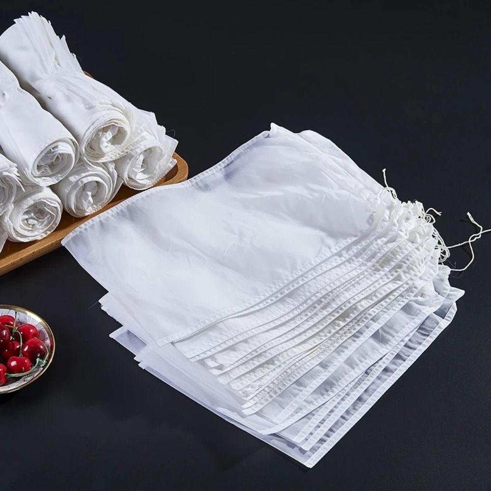100 Mesh Soy Milk Filter Bag Easy Clean Wine Dreg Filter Durable Strainer