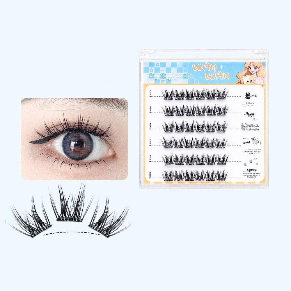 Sweet Adhesive False Eyelashes Makeup False Eyelash Clusters Grafting Lashes