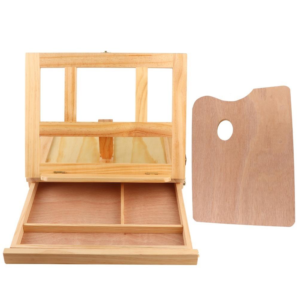Adjustable Art Support Rack with Drawer Painting Stand Artist Easel Desktop Oil Painting