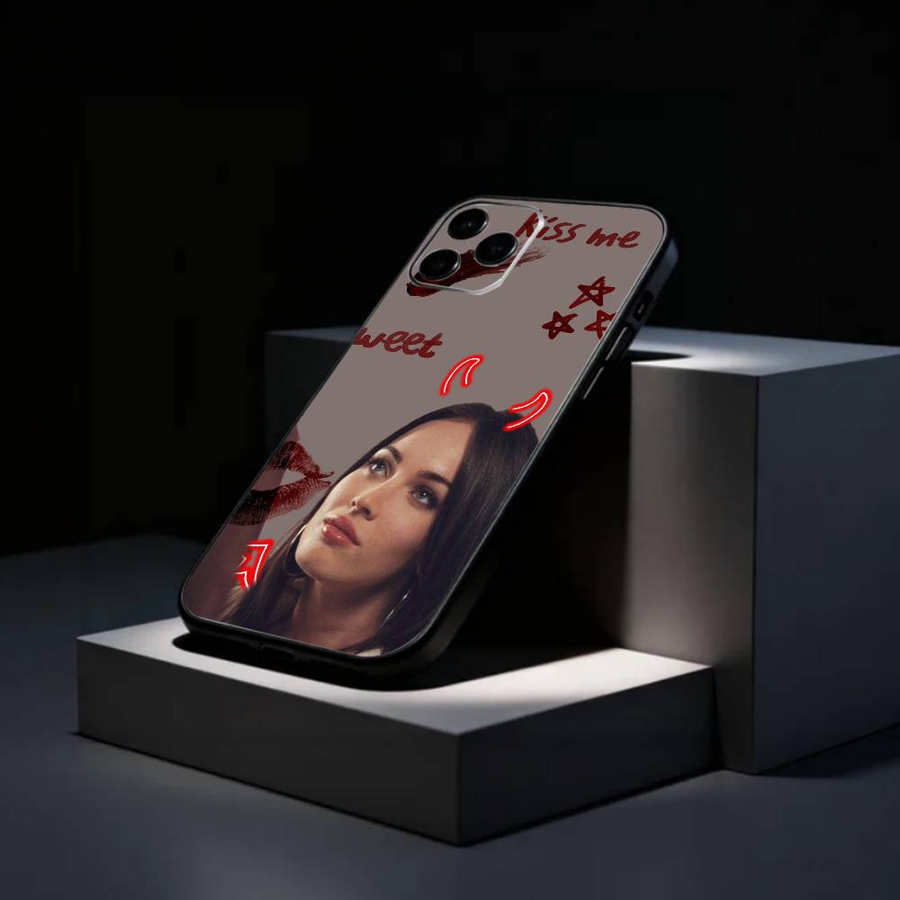 Меган Фокс Чехол для телефона Силиконовый Мягкий Для IPhone 17 16 15 14 13 12 11 X XR Plus Pro Max Plus