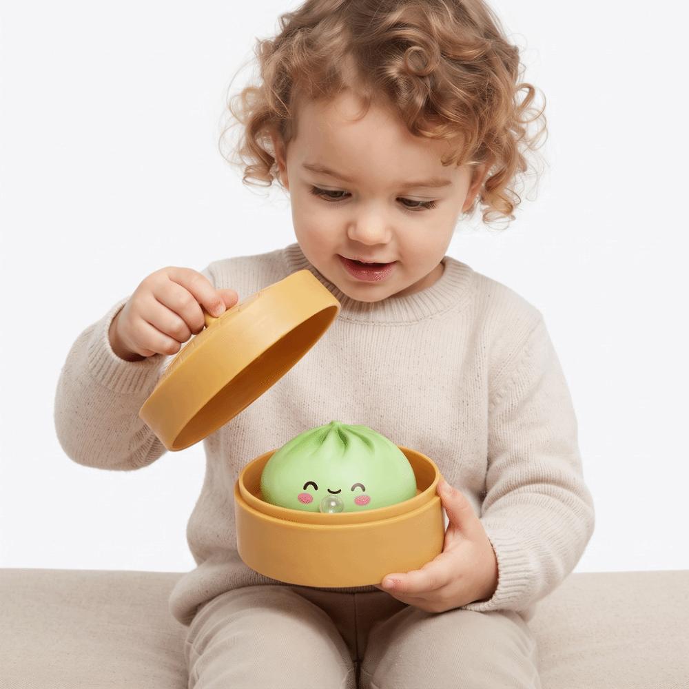 Sensory Toy Steamed Bun Squishy Toy Stretchy Dumpling Squishy Toy Steamed Bun Squeeze Toy Kids