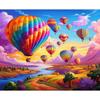 Frame Schilderij Op Nummer Heteluchtballon Voor Volwassenen Handgeschilderde Regenboog Landschapsverf Op Nummer Diy Gift Home Decor