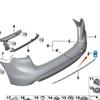 BMW 2 Серия F45 Active Tourer Задний бампер Крышка буксировочного крюка 51317393792