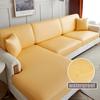 Водонепроницаемый кожаный чехол для дивана из искусственной кожи для гостиной, эластичный чехол, защита мебели, 15 однотонных чехлов для дивана