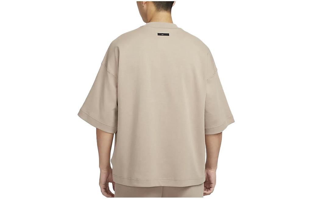 Nike T Shirts Men's Khaki Crew Neck Moderate Straight Fit FB8166-247