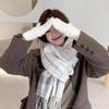 2025  Autumn And Winter Women'S Scarf Atmosphere Plaid Korean Style Versatile Neck Scarf Thick Warm