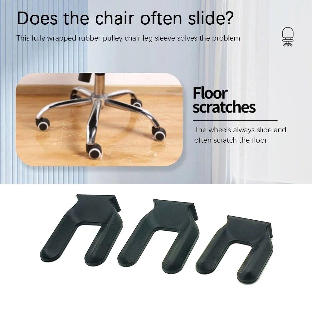 Универсальный стопор для колеса стула, нескользящая антивибрационная накладка, мебельные ролики, чашки для офиса и дома