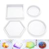 Coaster Resin Silicone Cup Mat Pad Mold Jewelry Making Epoxy Mould Tool Craft
