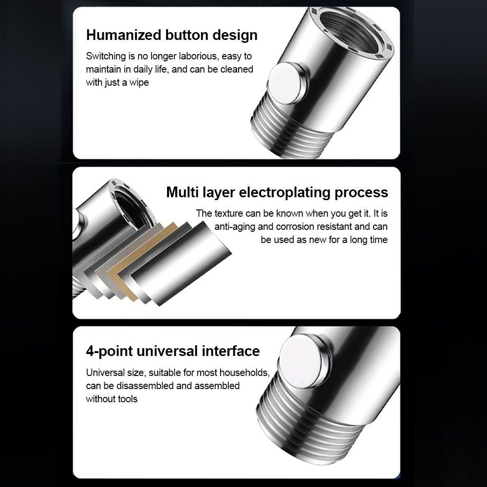 Water Flow Control Shower Flow Stop Valve One-Button Shower Head Control Switch  Shower Accessories