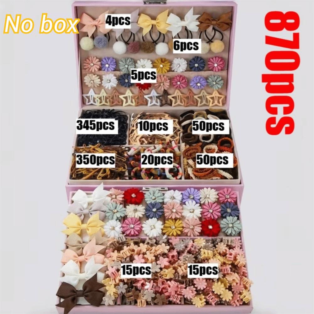 High Elastic Hair Accessories Set Colorful Hair Clips Frangipani Girls Hair Bands  Girls Children
