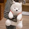 Cartoon Backpack Polar Bear Doll Sitting White Bear Plush Toy For Girlfriend Valentine'S Day Gift Bear Throw Pillow