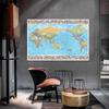 Foldable World Map In English With Country Flag Decorative Hanging Picture Artistic Background Wall School Supplies 100*70cm