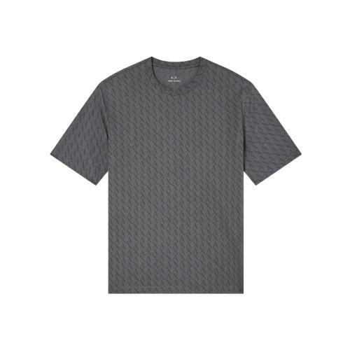 Armani Exchange Mens Logo All-Over Print T-Shirt