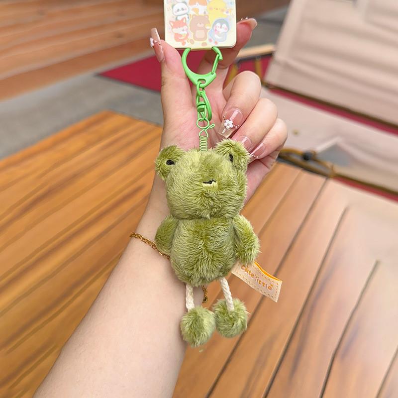 Rabbit Penguin Duck Bear Plush Keyring With Pull Out Feet For Kids And Teens