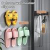 1/4Pcs U-shaped Slipper Rack Wall Mounted Storage Rack Strong Load-bearing