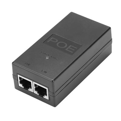 1000 Мбит/с POE-инжектор 24 В/48 В 0,5 А 24 Вт Настольный POE-инжектор питания Ethernet-адаптер для питания камер видеонаблюдения CCTV IP